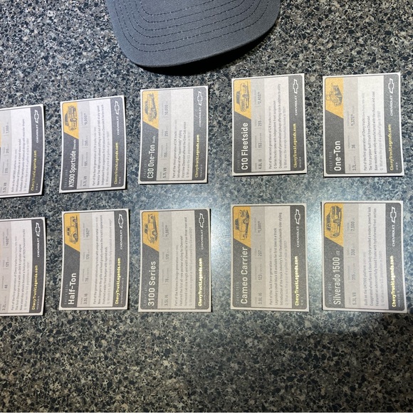 NEW Never Been Worn Chevy Legends Hat with Trading Cards - Picture 4 of 7